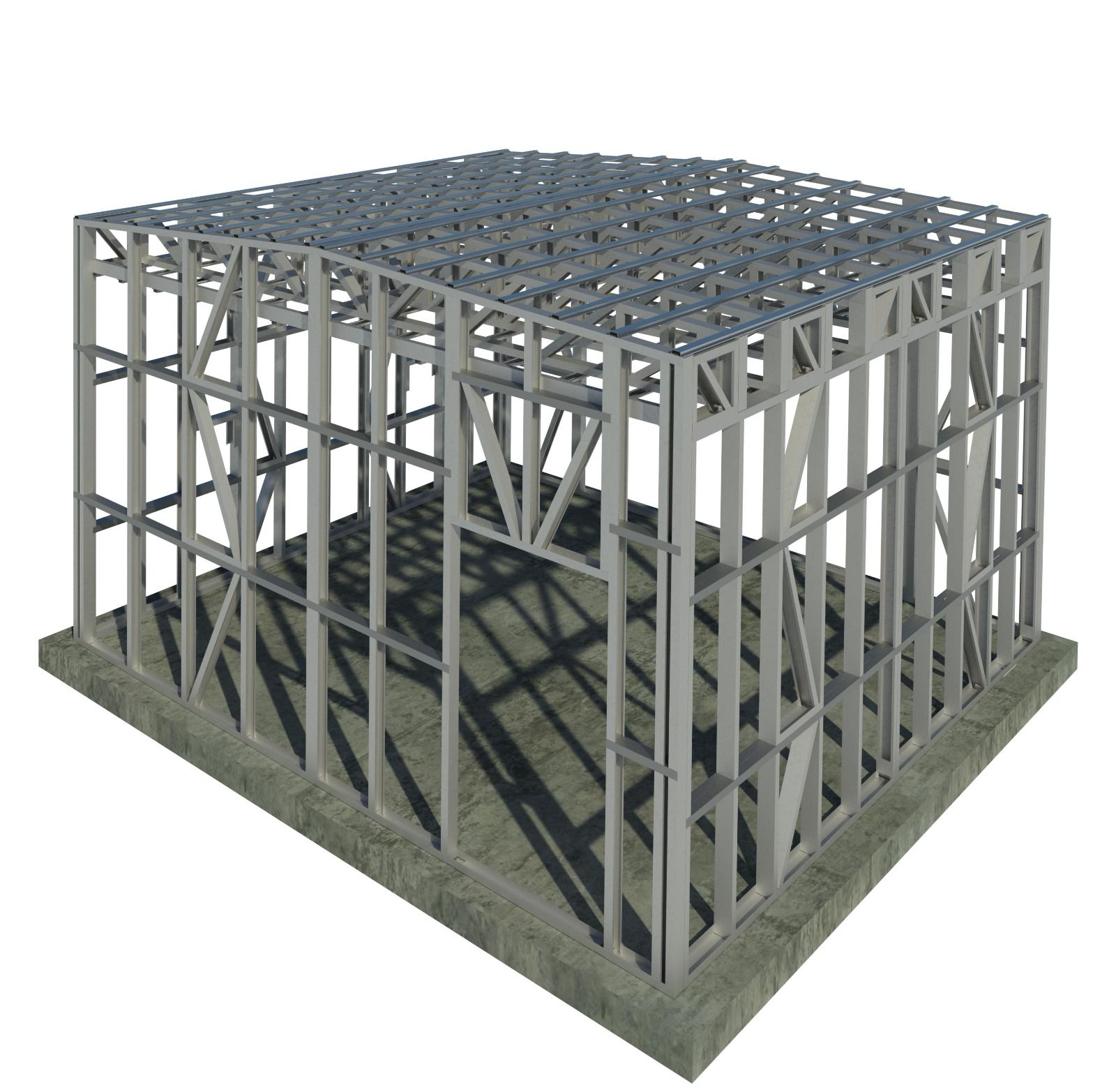 Гараж с двухскатной крышей Гараж с двухскатной крышей