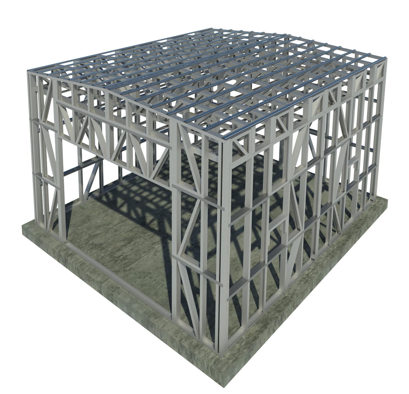 Гараж с двухскатной крышей Гараж с двухскатной крышей