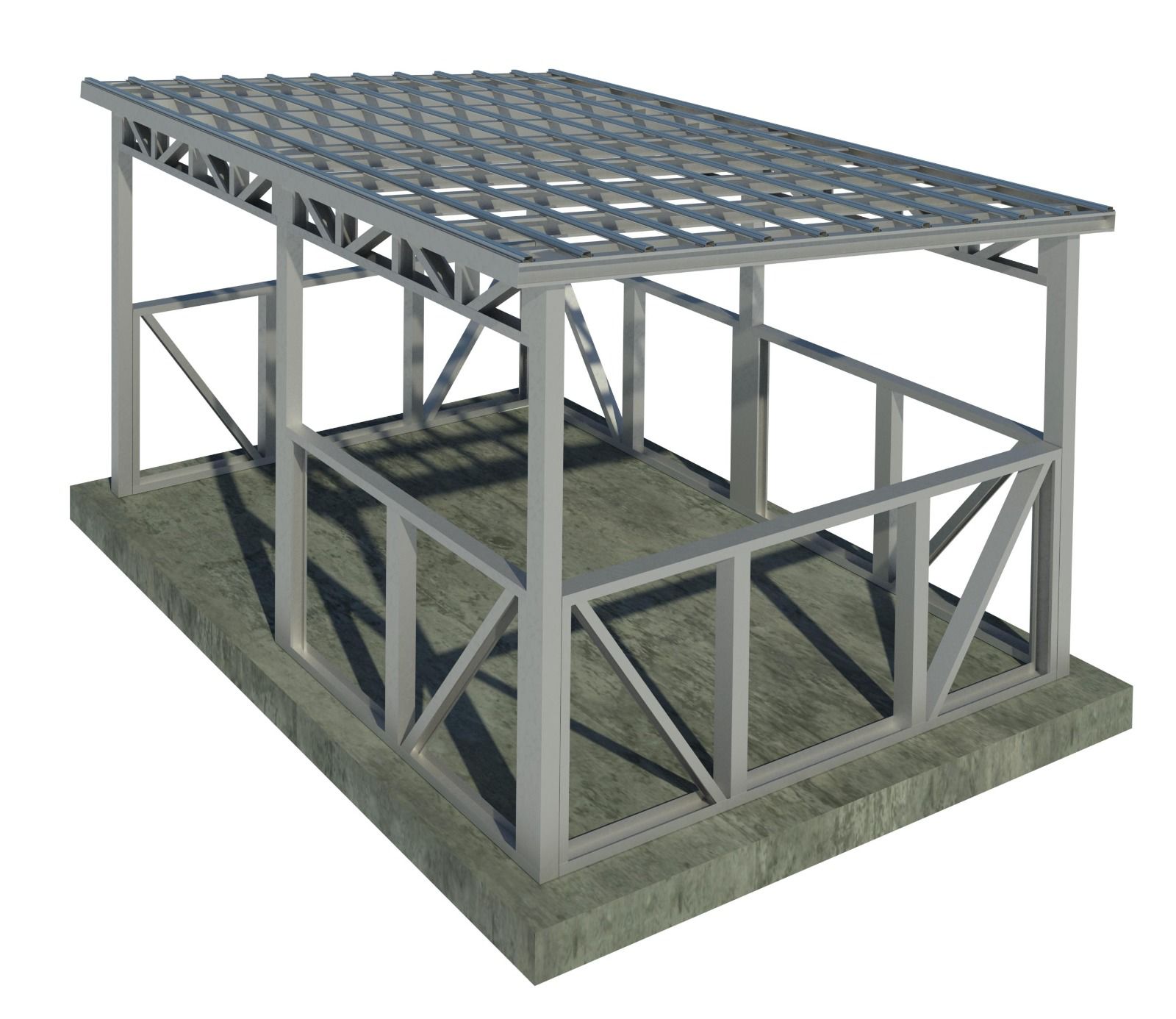 Беседка с односкатной крышей Беседка с односкатной крышей