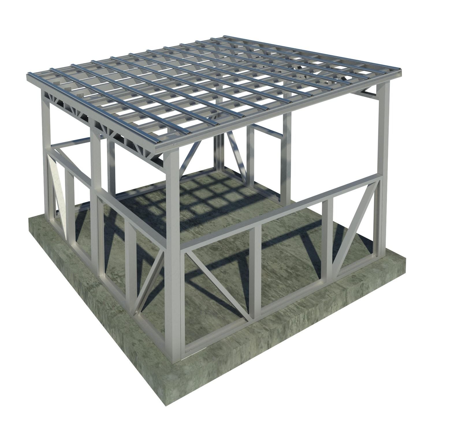 Беседка с односкатной крышей Беседка с односкатной крышей